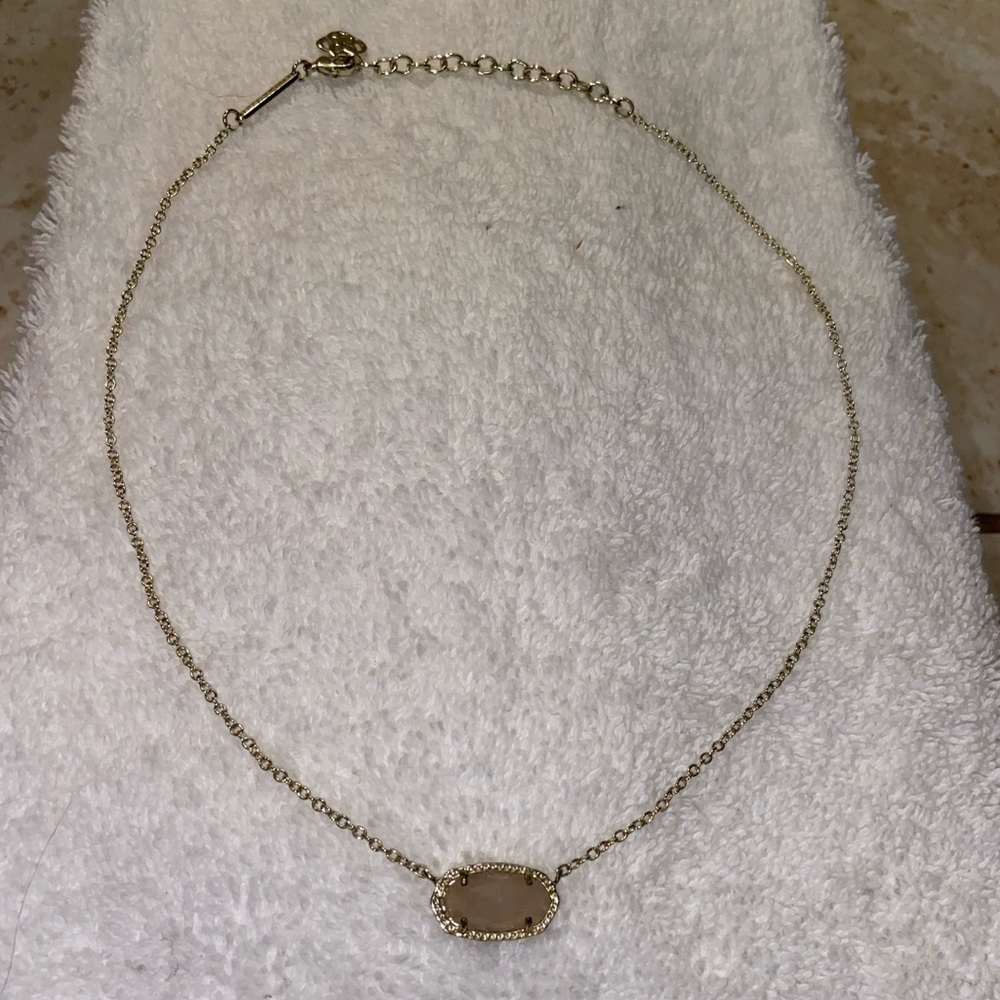 Kendra Scott Elisa Pendant Necklace - Rose Quartz